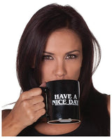 Nice Day Coffee Mug Middle Finger UP Cup