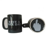 Nice Day Coffee Mug Middle Finger UP Cup