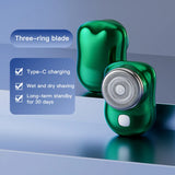 Travel Electric Shaver For Men Use For Face Legs Arms Mini Pocket-sized Portable Rechargeable Face Beard Razor Ideal For Outdoor