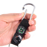 Multifunction 3 In 1 Camping Climbing Hiking Mini Carabiner.