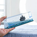Floating Sunny Ship in Fluid Liquid