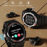 2023 New 2 In 1 TWS Wireless Headphone Local Music Smart Watch Blue Tooth Call 1.43" AMOLED Bracelet Sports Earphone Smartwatch