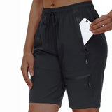 US Hot Sale Women's Hiking Cargo Shorts Zipper.