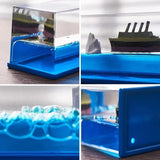 Floating Sunny Ship in Fluid Liquid