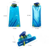 700ml Hiking Camping Reusable Water Bags.