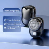 Travel Electric Shaver For Men Use For Face Legs Arms Mini Pocket-sized Portable Rechargeable Face Beard Razor Ideal For Outdoor