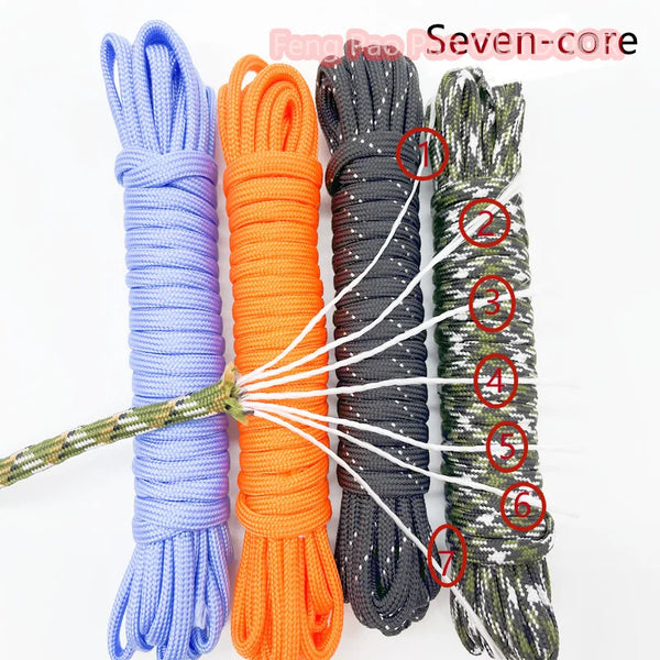 550 4mm 7 Bracket Core Parachute Rope for Survival.