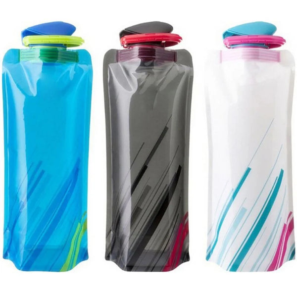 700ml Hiking Camping Reusable Water Bags.