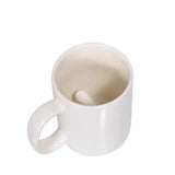 White Middle Finger Mug